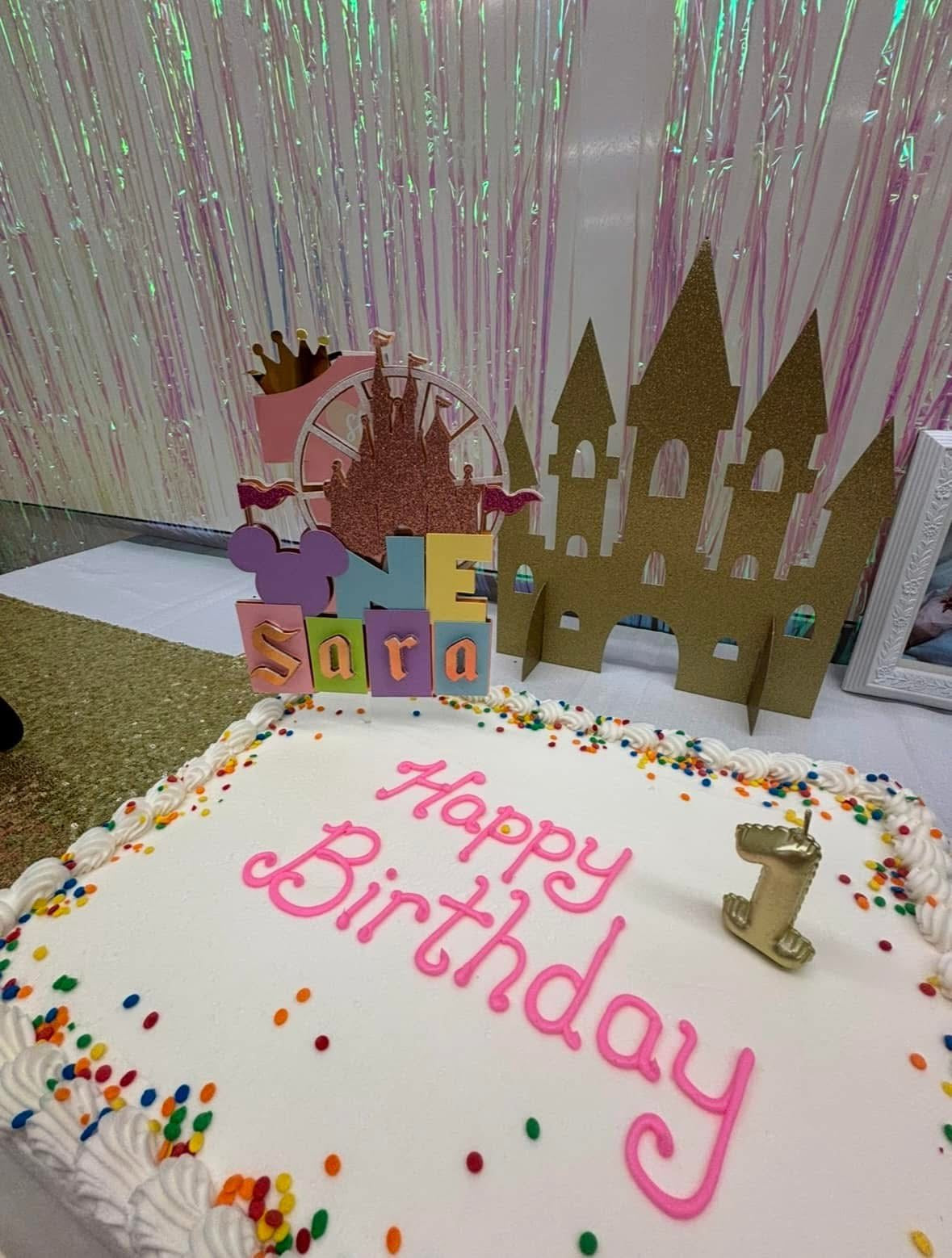 Custom 2D Cardstock Cake Toppers